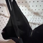 Haute Monde Black Zipper Front Bodycon Mini Dress Spaghetti Strap XL Photo 5