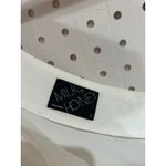 MILK + HONEY White One Shoulder Ruffle Flower Detail Top Size L Photo 3