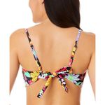 Salt + Cove Penny Lane Smocked Bandeau Bikini Top Floral Black Colorful XL Photo 1