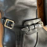 Burberry Black Leather Riding Boots Made In Italy ITCALFAL8MON Size EU 37 US 6.5 Photo 2