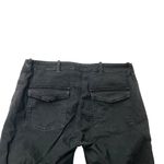 NILI LOTAN Cropped Military Pants Jogger Stretch Cotton Twill Black size 8 Photo 9