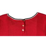 Tommy Hilfiger  Womens Red White Blue Short Sleeve Tie Belt Sweater Dress Size M Photo 5