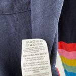 Boden Shirt Size 4 Long Sleeve Navy Blue Rainbow Cuff Sleeves T0828 Cotton Tee Photo 9