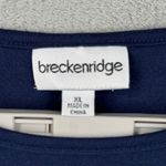 Breckenridge  Shirt XL Navy Patriotic Firework Bling Beaded 4th of July Americana Photo 6