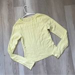 Form Pointelle Tshirt long sleeve crop womens Yellow (large) Photo 3