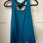 UNDER ARMOR HALTER YOGA RUNNING TOP HEAT GEAR TURQUOISE WOMENS SIZE PETITE SMALL Green Photo 0