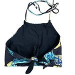 Pineapple Novelty Print Women’s Black Swimming Halter Top Cheeky Bikini S #1093 Photo 2