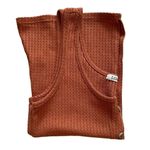 Liberty Love  Burnt Orange Sleeveless Knit Button Front Ribbed Tank Top SZ S Photo 5
