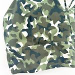 Core 10 Womens Spectrum Strappy‎ Longline Plunge Yoga Camo Sports Bra Size L Green Size L Photo 3