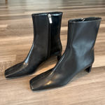 H&M Square toe leather boots  Photo 0