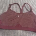 Nike Women's Burgundy Sports Bra Photo 0