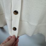Who What Wear  Womens Puff Sleeve Cardigan Sz XXL Ribbed Button‎ Front Minimalist Photo 2