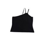 Halston Heritage  Revolve One Shoulder‎ Black Asymmetrical Crop Top Y2K Minimal S Photo 1