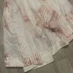 White House | Black Market  cinched skater style dress 4 white pink burnt red brown Photo 1