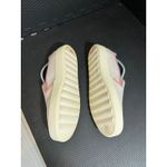 Coach  Women's Slip On Sneaker‎ Loafer White Pink Petal Trim Size 10 Leather Photo 2