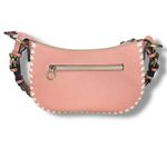 Sondra Roberts New‎  Vegan Leather Tote Shoulder Bag Top Handle Pink Whipstitch Photo 4