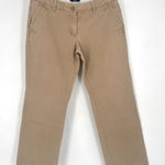 Gap  Women's Flat Front Straight Ankle Pants‎ Classic Khaki Medium Wash Size 4 Photo 0