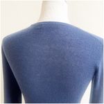 Vince  Women’s Cashmere Crewneck Sweater Pullover Blue Size XS Preppy Office Photo 7