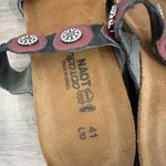 Naot Marissa Slides Sandals Flame Red Maroon Shimmer Leather Womens 41/10 Photo 4