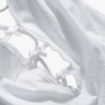 We Wore What Bow One Piece Swimsuit Floral Jacquard White Size Medium NWT Photo 2