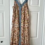 Davi & Dani  Floral Maxi Dress with Blue DenimTrim Photo 7