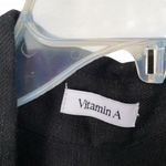 Vitamin A  NWOTS Playa Black Linen Oversized Shirt Dress size Small Photo 6