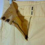 Loft  Marisa Slim Ankle Pants Yellow Size 8P Stretch Cotton Twill Work Pants Photo 4