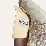 Masala Beige Floral Lace Plunge V Photo 9