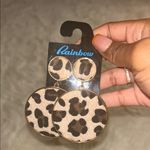 Rainbow Sandals 90s style Rainbow Cheetah Print Earrings Photo 1