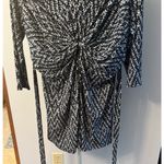 Motherhood Maternity NWT  Navy Blue/Light Blue quarter sleeve‎ dress size large Photo 2