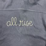 Lingua Franca Navy Blue Women's Shirt S Collared Button Photo 4