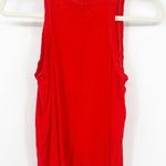 Nation Ltd Womens Minimalist Scoop Neck Leopard Animal Print Tank Top Size S Red Photo 6