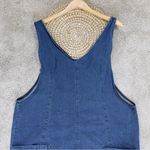 Women’s Denim Open Back Pull On Overall Sleeveless Cotton Blend in Cody Blue XXL Photo 4