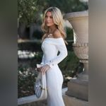 Princess Polly White Off-Shoulder Maxi Dress Photo 1