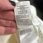 Lucky Brand Wide Leg Mid Rise Crop Jeans White Size 12/31 Barrel Leg NWT Flawed Photo 13