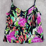 Caribbean Joe  Purple Padded Swimwear Tankini Tank Top Medium M 10 Photo 3