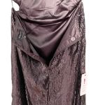 Bardot NWT  Dress Open Back Sequin Midi Black Slip Dress Size 6 Slinky Sexy New Photo 8