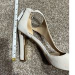 DKNY women shoes heels cream/light grey open toe size 8 Photo 6