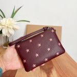 Coach NWT Boxed Corner Zip Wristlet With Star Print And Charms Photo 5