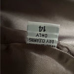 Vintage Midi Skirt Sz 14 Tweed Brown Button Front 70s 80s Academia Country Style Photo 4