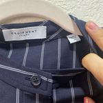 Equipment  femme blue and white button down blouse size medium Photo 1