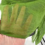 John Ashfield Green 100% Virgin Wool Scarf Lightweight Fringed Kelly Green Gaizy Photo 8