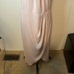 Shona joy Halter Neck Sleeveless Tulip Hem Blush Pink Midi Dress Party Cocktail Photo 5