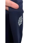 Free People  Movement Navy Blue Cutout Crop Leggings Size Large Photo 3