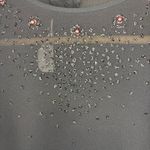 Neiman Marcus VINTAGE  Women’s Sheer Black Long‎ Sleeve Peplum Beaded Blouse Sz 4 Photo 15