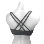 Lululemon Gray Strappy Sleeveless Yoga Workout Athletic Sports Bra Crop Top Sz 2 Photo 1