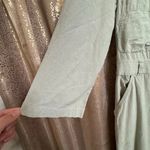 Free People Back Into It Pastel Sage Green Wide Leg Cotton Jumpsuit Large Photo 4