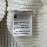 INC  International Concepts Sweater White  Knit Womens Large Textured Sleeve Photo 5