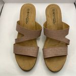 Spring Step Patrizia by  light wood open toe heel sandals light pink  size 9 F4 Photo 6