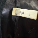 Source Unknown Vintage 1950s Women’s Black Dress Coat with‎ Fur Collar Hollywood Glamour Large Photo 12